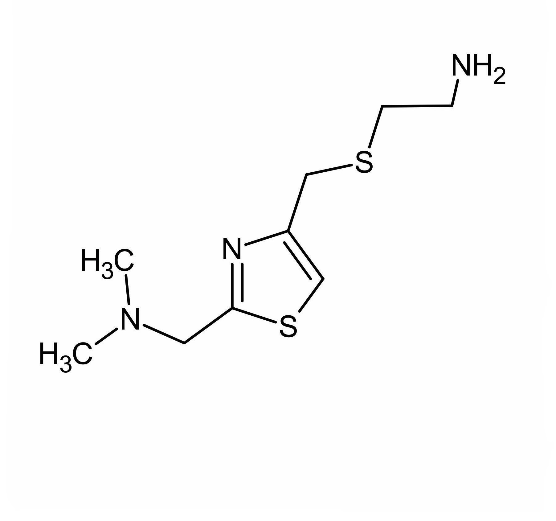 4-2-Aminoethyl-thiomethyl-2-dimethylaminomethyl-thiazole